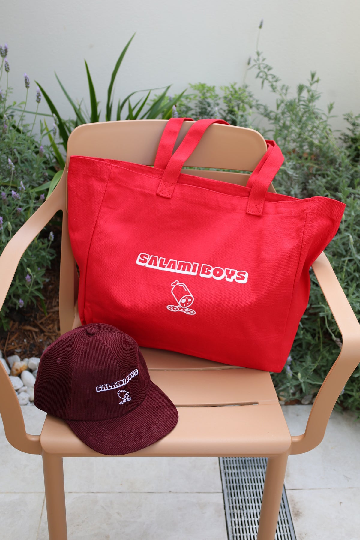 Salami Boys Burgundy Corduroy Cap
