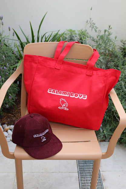 Salami Boys Burgundy Corduroy Cap