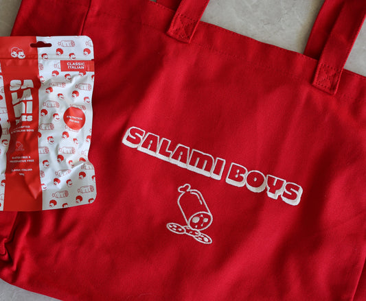 Salami Boys Big Red Tote Bag